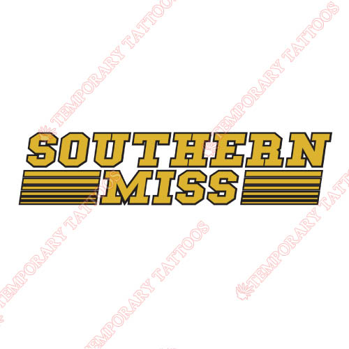 Southern Miss Golden Eagles Customize Temporary Tattoos Stickers NO.6312